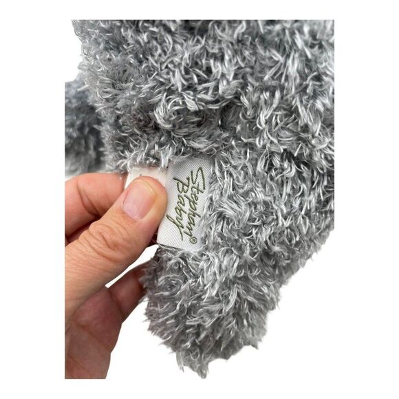 Stephan Baby Elephant Lovey Yellow Tummy attached Stomach Blanket Gray Plush - Picture 5 of 12